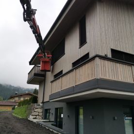 Fensterreinigung weit oben